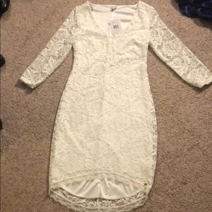 White lace dress